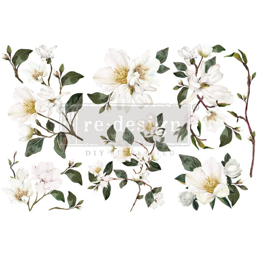 Redesign Decor Transfers® WHITE MAGNOLIA | redesign-decor-transfers-white-magnolia | Redesign with Prima