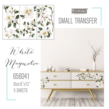 Redesign Decor Transfers® WHITE MAGNOLIA | redesign-decor-transfers-white-magnolia | Redesign with Prima