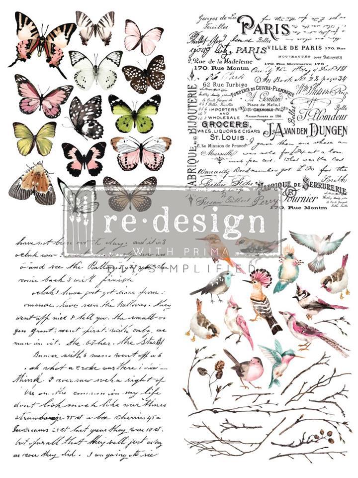Redesign Decor Transfer – PARISIAN BUTTERFLIES | redesign-decor-transfer-parisian-butterflies | Redesign with Prima