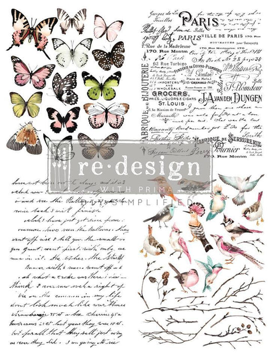 Redesign Decor Transfer – PARISIAN BUTTERFLIES | redesign-decor-transfer-parisian-butterflies | Redesign with Prima