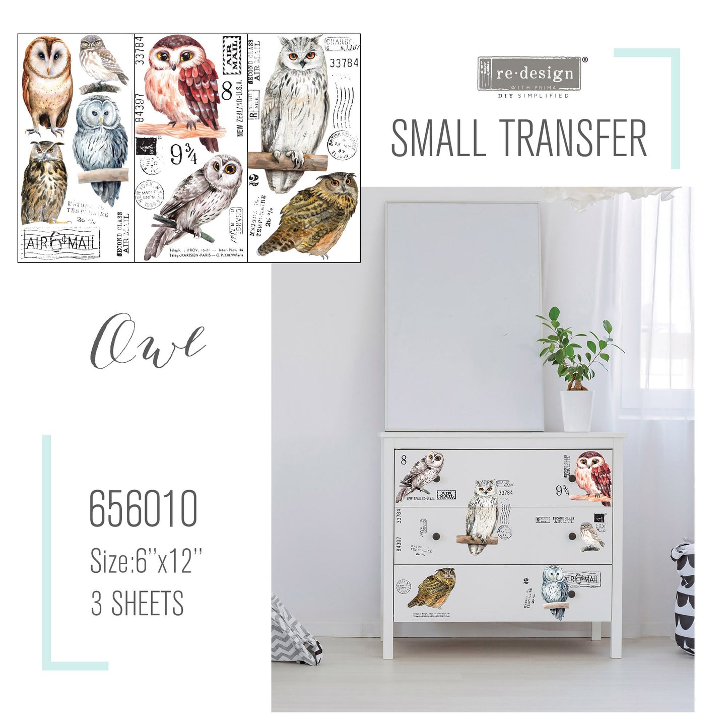 Redesign Decor Transfers® OWL | redesign-decor-transfers-owl | Redesign with Prima
