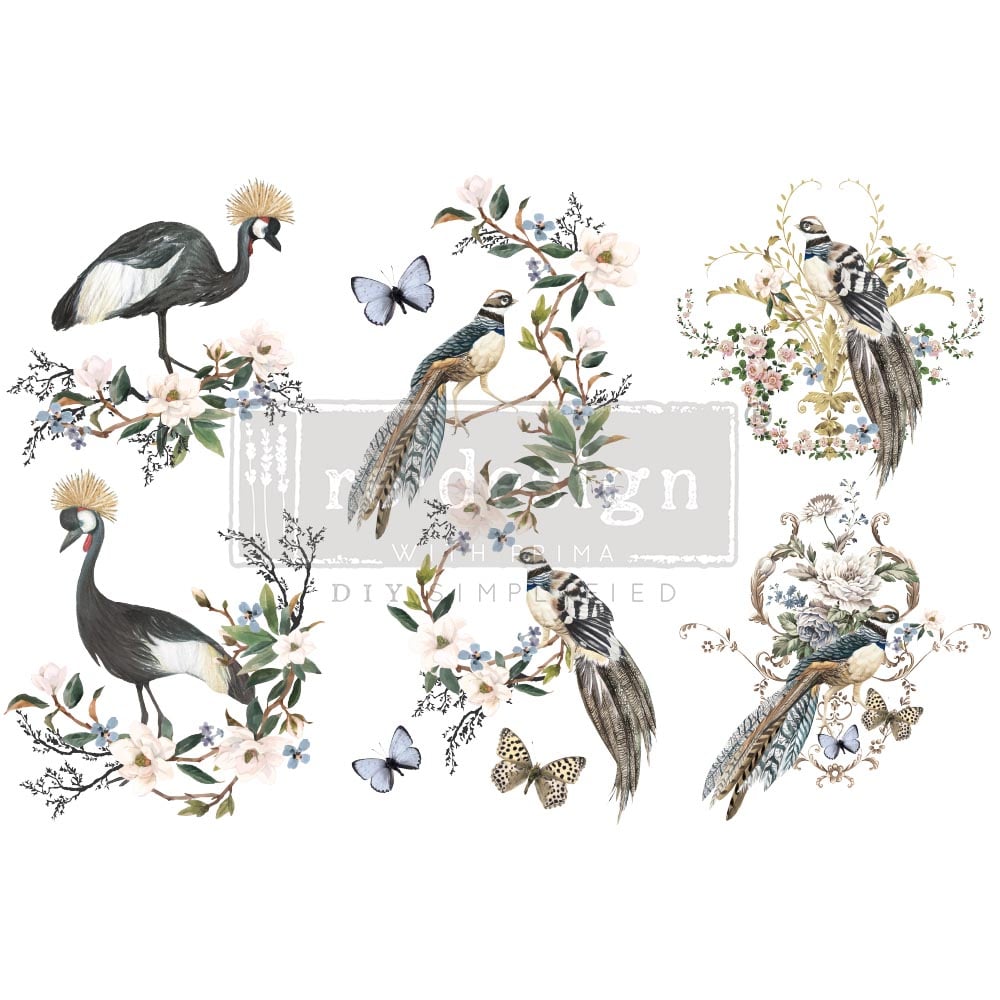 Redesign Decor Transfers® RARE BIRDS | redesign-decor-transfers-rare-birds | Redesign with Prima