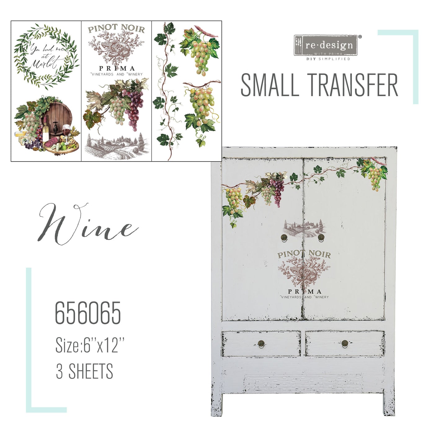 Redesign Decor Transfers® WINE | redesign-decor-transfers-wine | Redesign with Prima