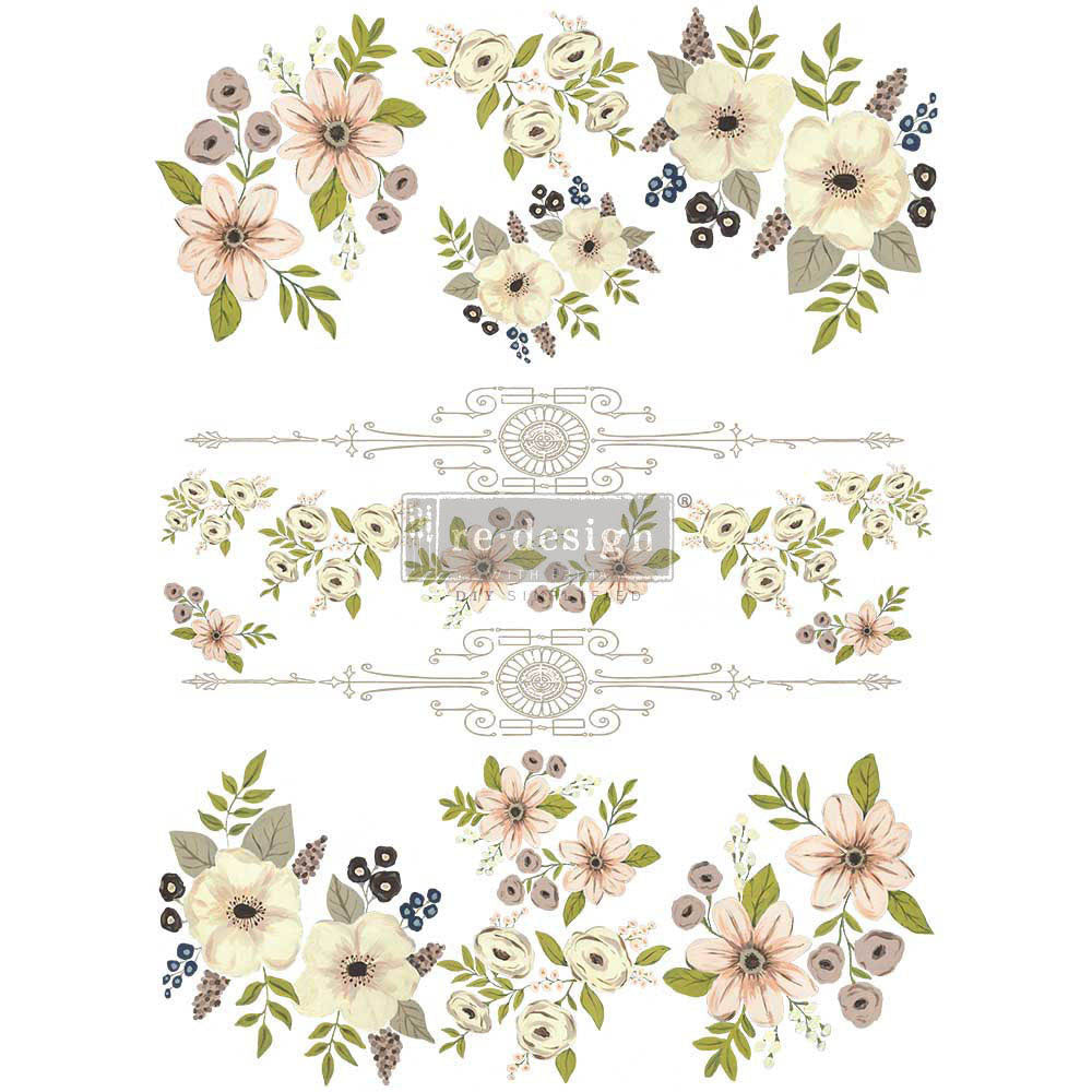 Redesign Decor Transfer - PAINTED FLORALS | redesign-decor-transfer-painted-florals | Redesign with Prima