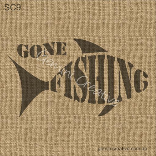 Gemini Creative Stencil GONE FISHING | gemini-creative-stencil-gone-fishing | Gemini Creative