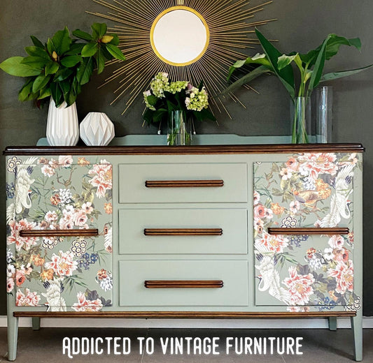 Elegant & Flowers Vintage Sideboard by ATVF