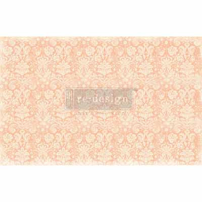 Redesign Decoupage Decor Tissue Paper – PEACH DAMASK | redesign-decoupage-decor-tissue-paper-peach-damask | Redesign with Prima
