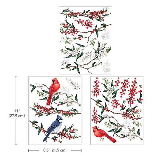 Redesign Decor Transfers® WINTERBERRY