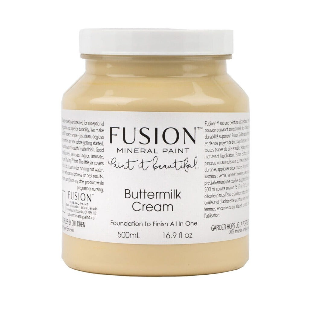 Fusion Mineral Paint BUTTERMILK CREAM | fusion-mineral-paint-buttermilk-cream | Fusion Mineral Paint Colours | Refinished P/L