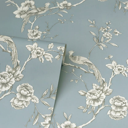 Wallpaper - CHINOISE SLATE BLUE 1 METRE