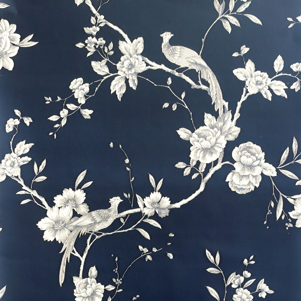 Wallpaper - CHINOISE NAVY BLUE 1 METRE